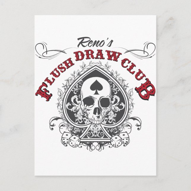 Flush Draw Club Postcard (Front)