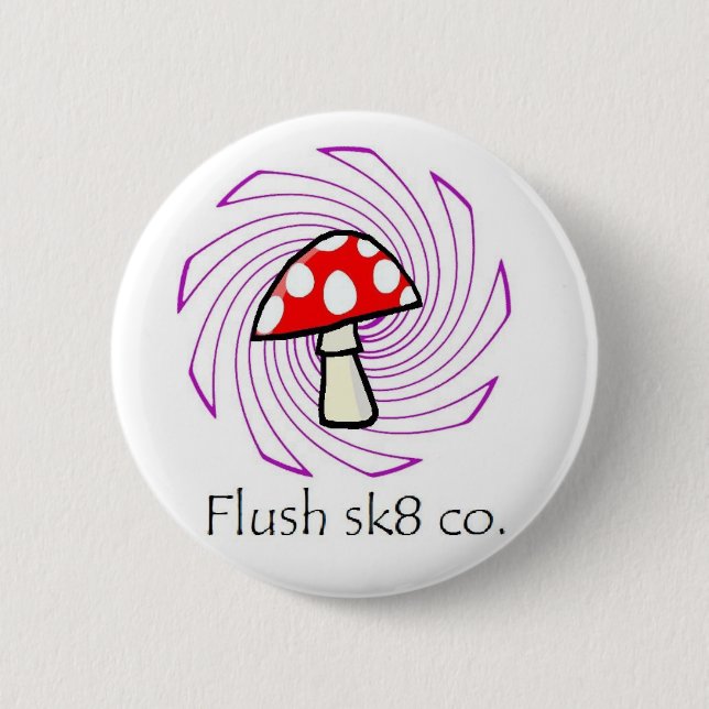 flush logo 6 cm round badge (Front)