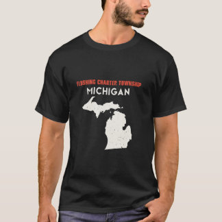 Flushing charter township Michigan USA State Ameri T-Shirt