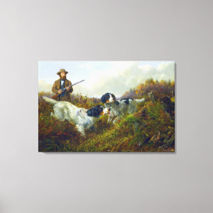 Flushing Grouse Long Lake Game Bird Hunting Canvas Print