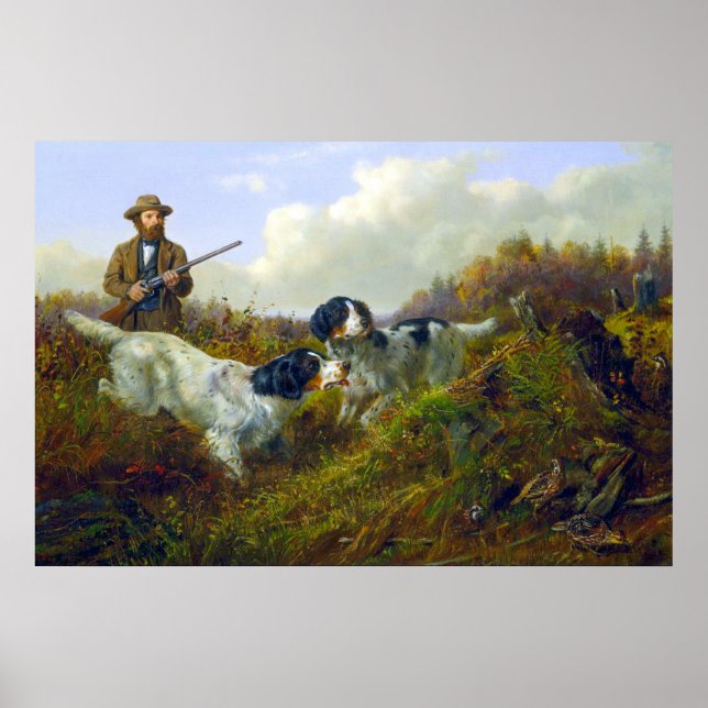 Flushing Grouse Long Lake Game Bird Hunting  Poster (Front)