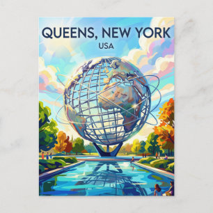 Flushing Meadows Corona Park USA Postcard