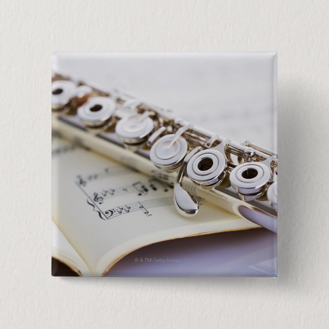 Flute 2 15 cm square badge (Front)