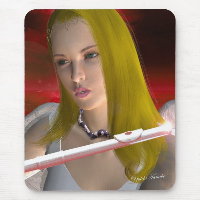 Flute Angel 1 Mouse Mat (Front)