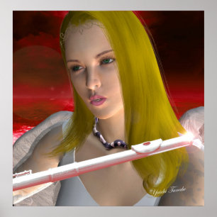Flute Angel 1 Poster
