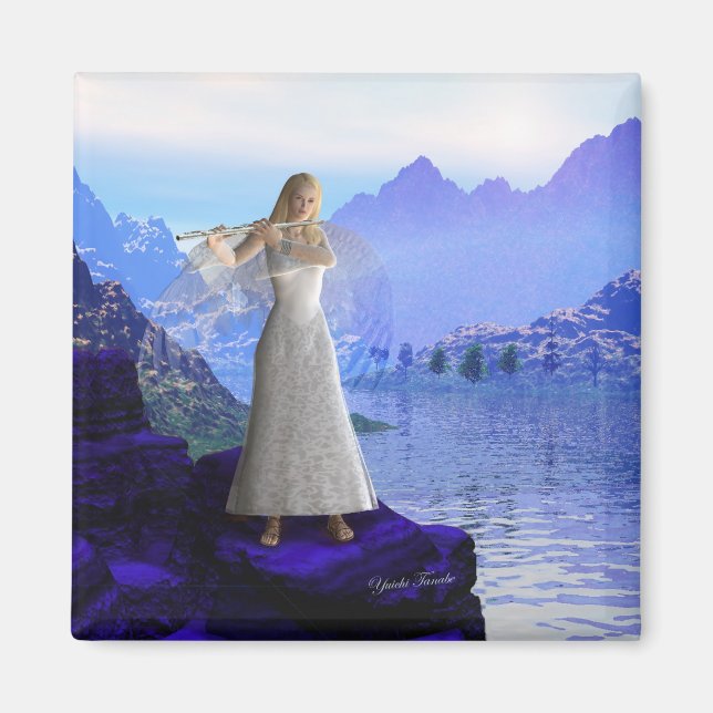 Flute Angel 2 Magnet (Front)