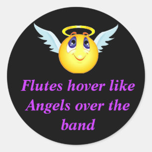 Flute Angel Sticker