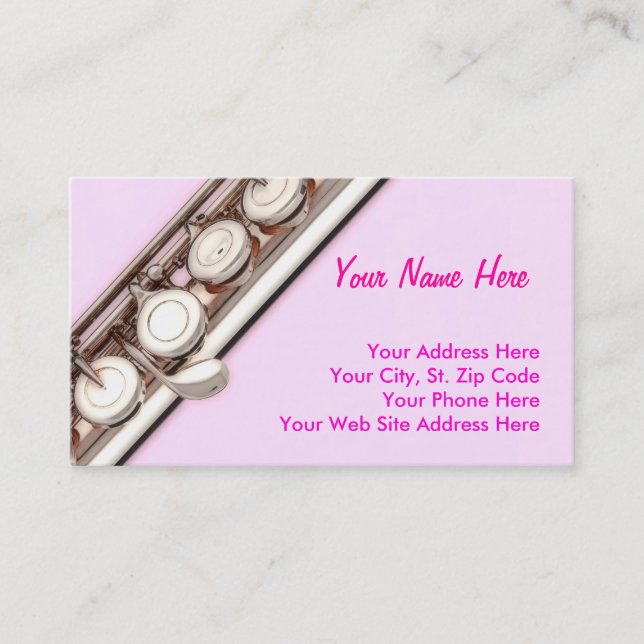 Flute Business Cards (Front)