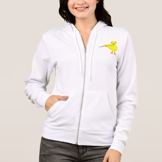 Flute Chick Hoodie (Front)