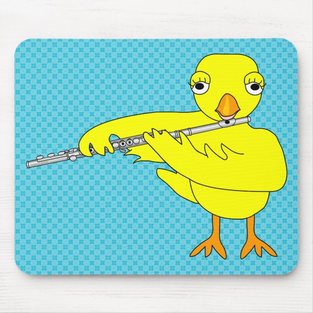 Flute Chick Mouse Mat (Front)