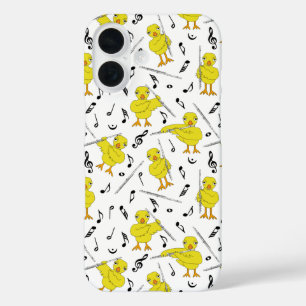 Flute Chick Music Notes iPhone 16 Case