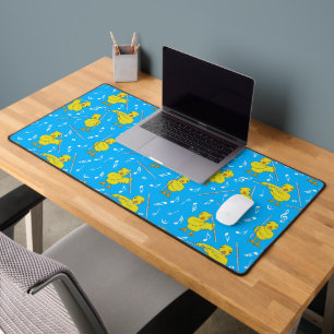 Flute Chick Music Notes Desk Mat