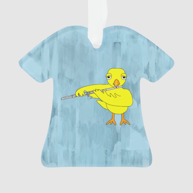 Flute Chick Ornament (Front)