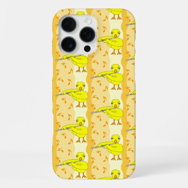 Flute Chick Pattern iPhone Case (Back)