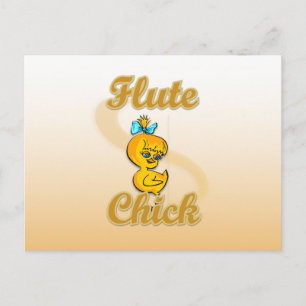 Flute Chick Postcard