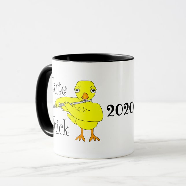 Flute Chick Text Mug (Front Left)