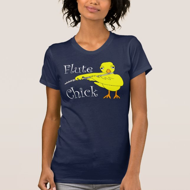 Flute Chick Text T-Shirt (Front)