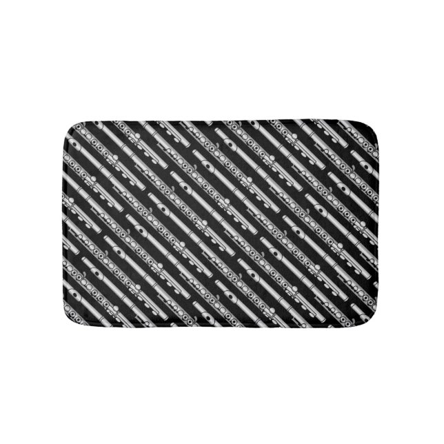 Flute Drawing Pattern Bath Mat (Front)