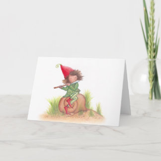 Flute Elf Postcard