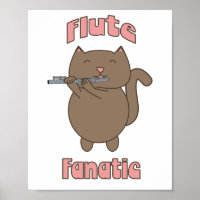Flute Fanatic Cat Cute