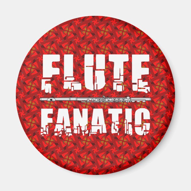 Flute Fanatic Magnet (Front)