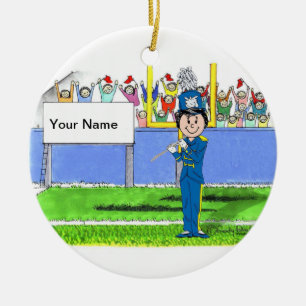 Flute - Female Ceramic Tree Decoration