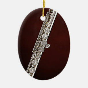 Flute Flautist Musician Oval Ornament