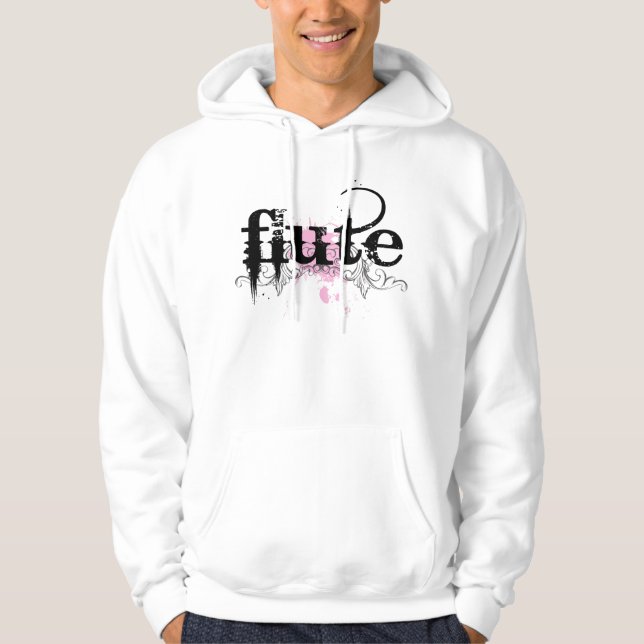 Flute Grunge Music Hoodie (Front)