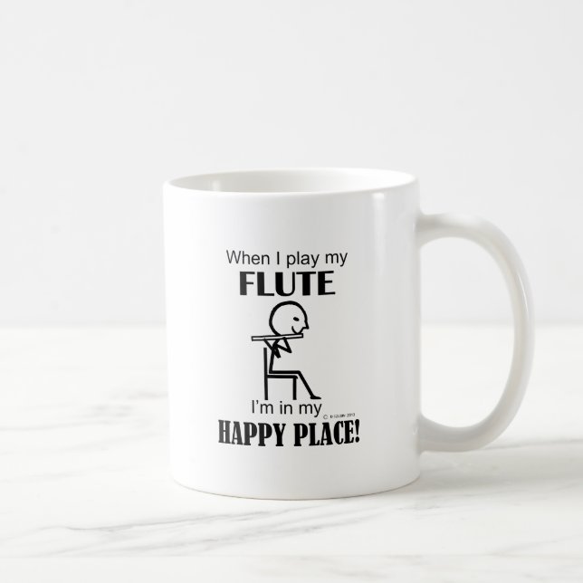 Flute Happy Place Coffee Mug (Right)