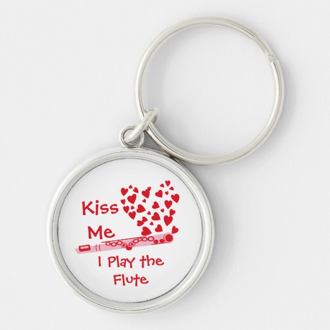 Flute Hearts Key Ring (Front)