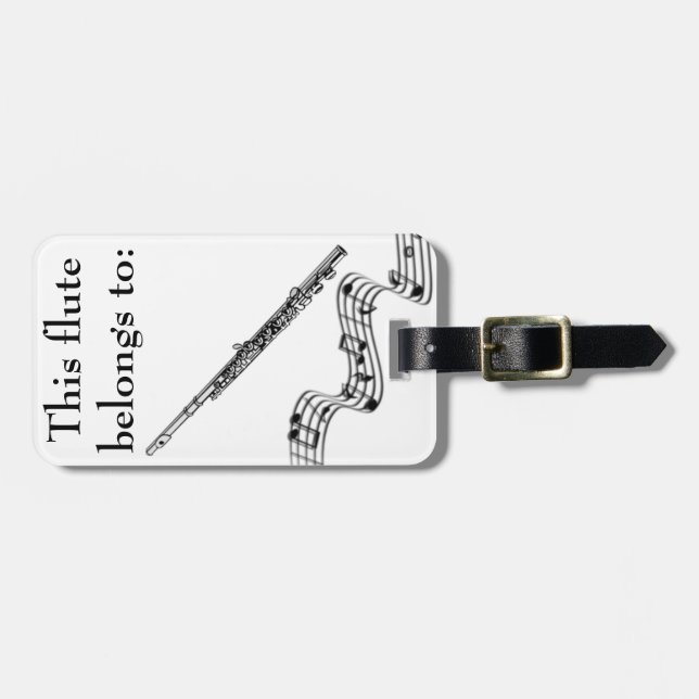 Flute Identification Tag (Front Horizontal)