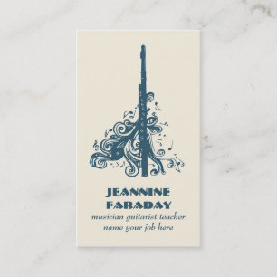 flute instrumental music business card