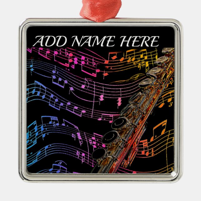 Flute is my Passion_ Metal Ornament (Front)