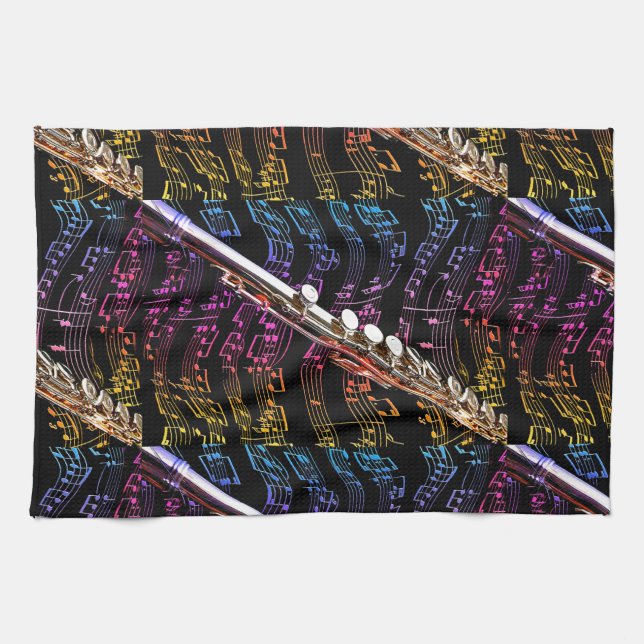 Flute is my Passion_ Tea Towel (Horizontal)