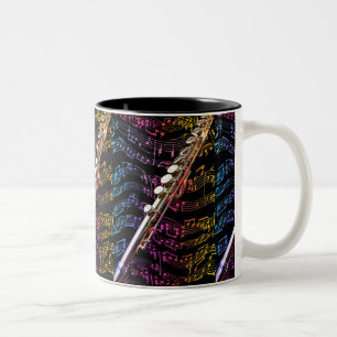 Flute is my Passion_ Two-Tone Coffee Mug