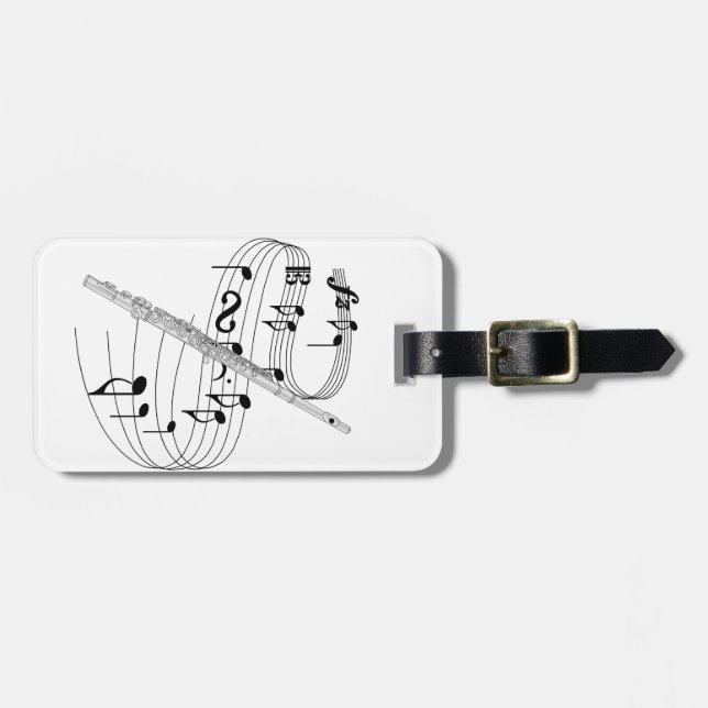 Flute Luggage Tag (Front Horizontal)