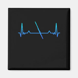 Flute Marching Band Heartbeat Mum Gift Magnet