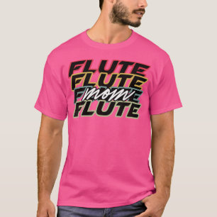 Flute Mum Shirt Funny Retro Style Band Gift