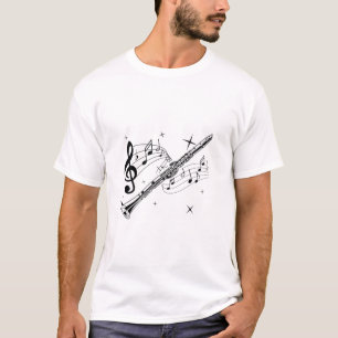 Flute Music Flutist Musical Instrument Gift T-Shirt