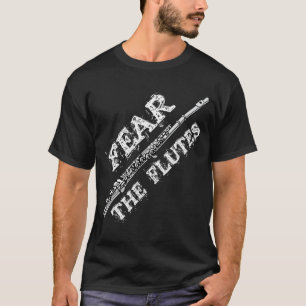 Flute Music Gif Fear The Flutes Marching Band Tee