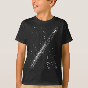 Flute Music Notes Instrument Musician Flautist T-Shirt