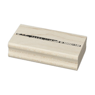 Flute Musician Music Teacher Band Rubber Stamp