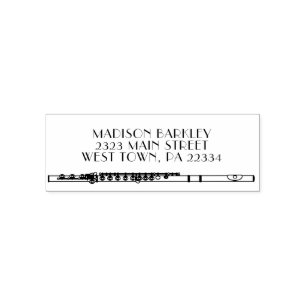 Flute Musician Music Teacher Band Self-inking Stamp