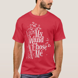 Flute My Wand Chose Me Flutist Gifts Music retro g T-Shirt
