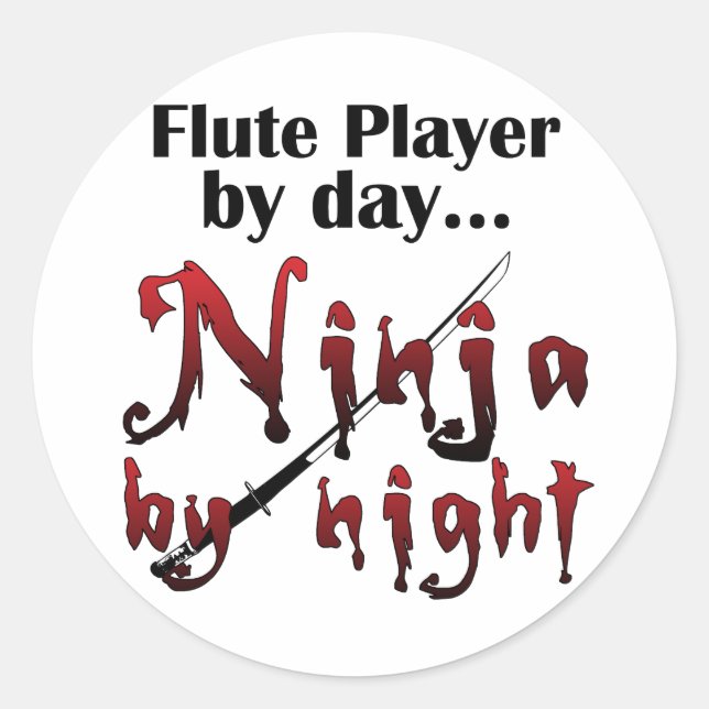 Flute Ninja Stickers (Front)