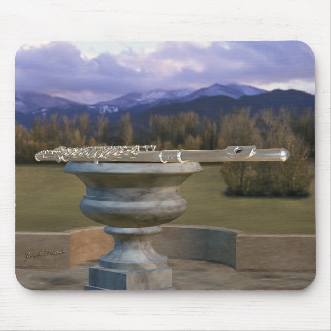 Flute on Marble Vase 2a Mouse Mat (Front)