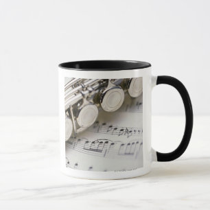 Flute on Sheet Music Mug