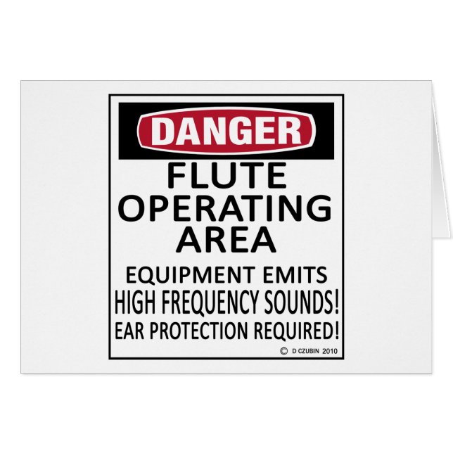 Flute Operating Area (Front Horizontal)