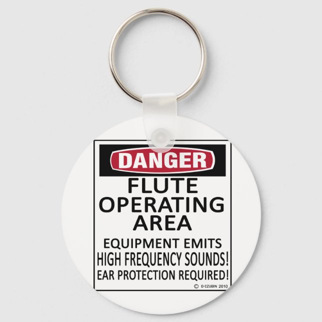 Flute Operating Area Key Ring (Front)