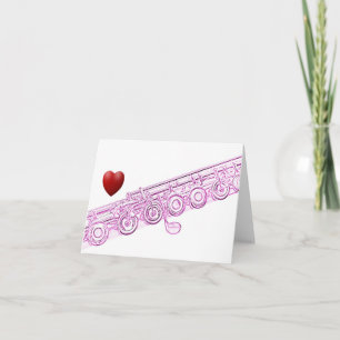 Flute or Flautist Greeting card or Note Card